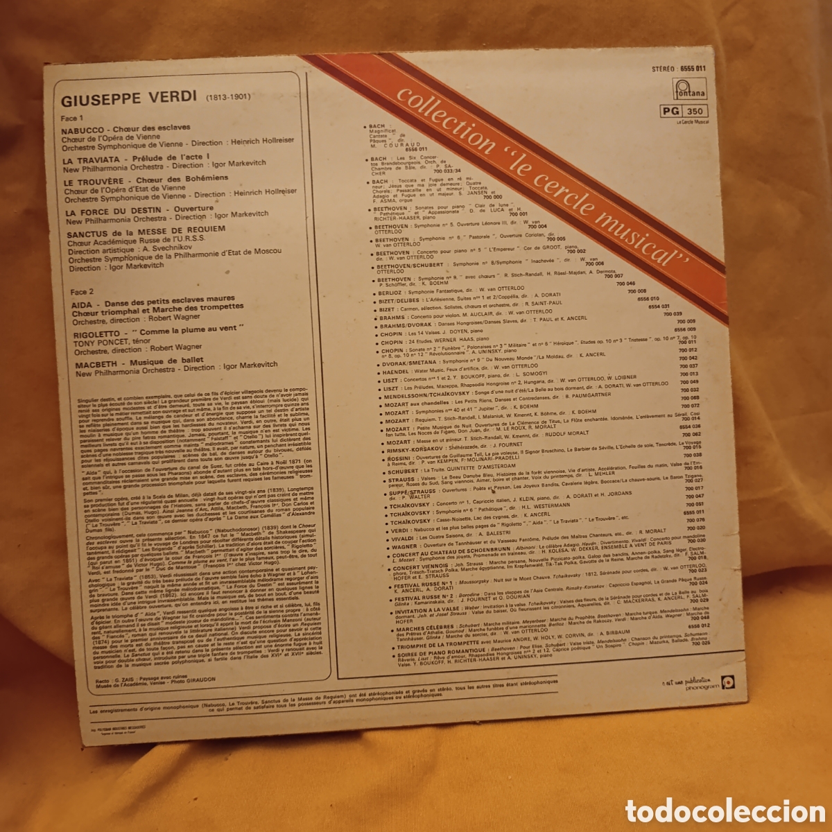 Discos de vinilo: Nabucco de Giuseppe Verdi y 7 &oacute;peras mas,disco vinilo - Foto 2