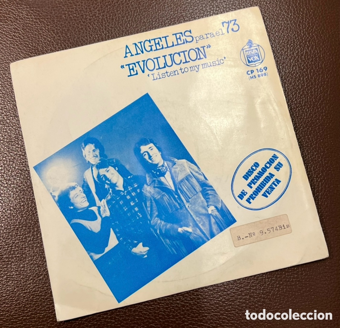 Discos de vinilo: Disco Vinilo Single. Los &Aacute;ngeles. &ldquo;Evoluci&oacute;n&rdquo;. 1972. - Foto 1