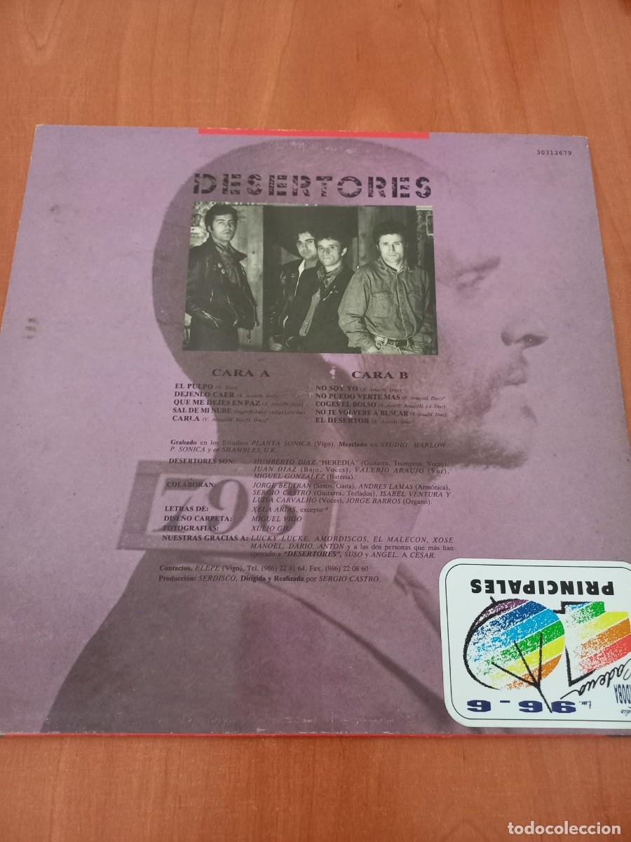 Discos de vinilo: DESERTORES - EL DESERTOR LP 1991 - Foto 2