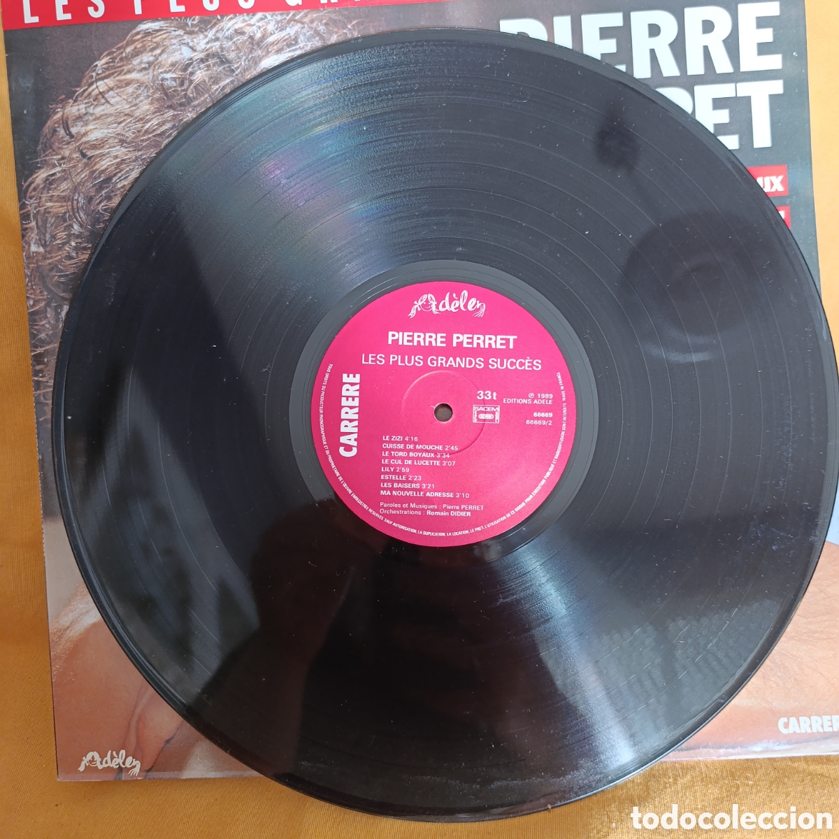 Discos de vinilo: Pierre Perret,Le plus Grands Succes,a&ntilde;o 1989,disco vinilo - Foto 3