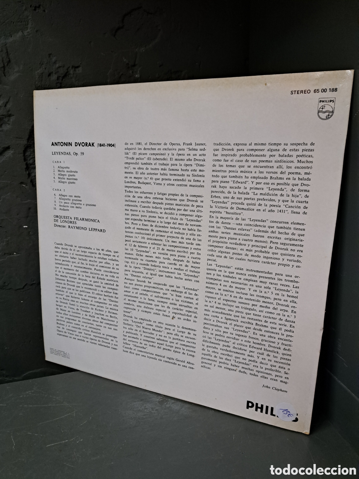 Discos de vinilo: Dvorak. Leyendas op.59 - Foto 2