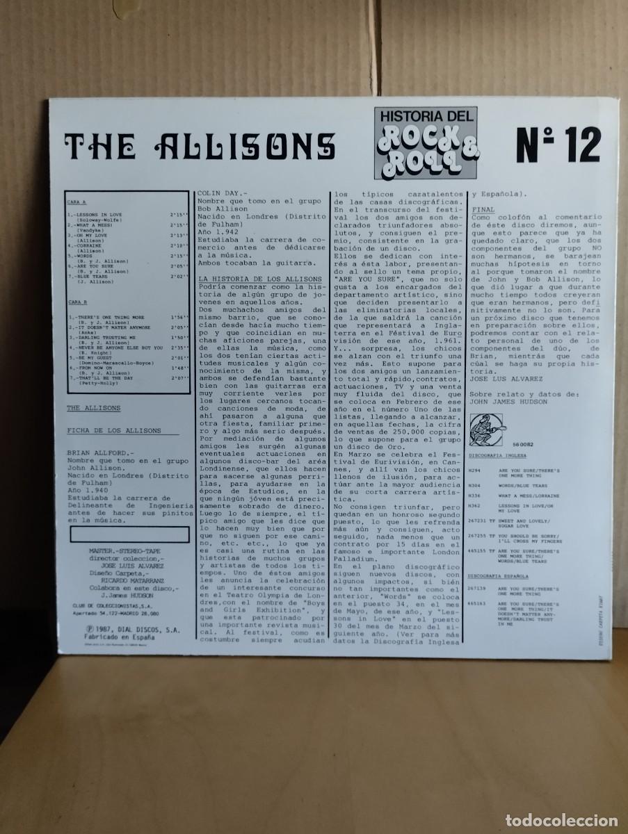 Discos de vinilo: THE ALLISONS ----- THE ALLISONS - Foto 2