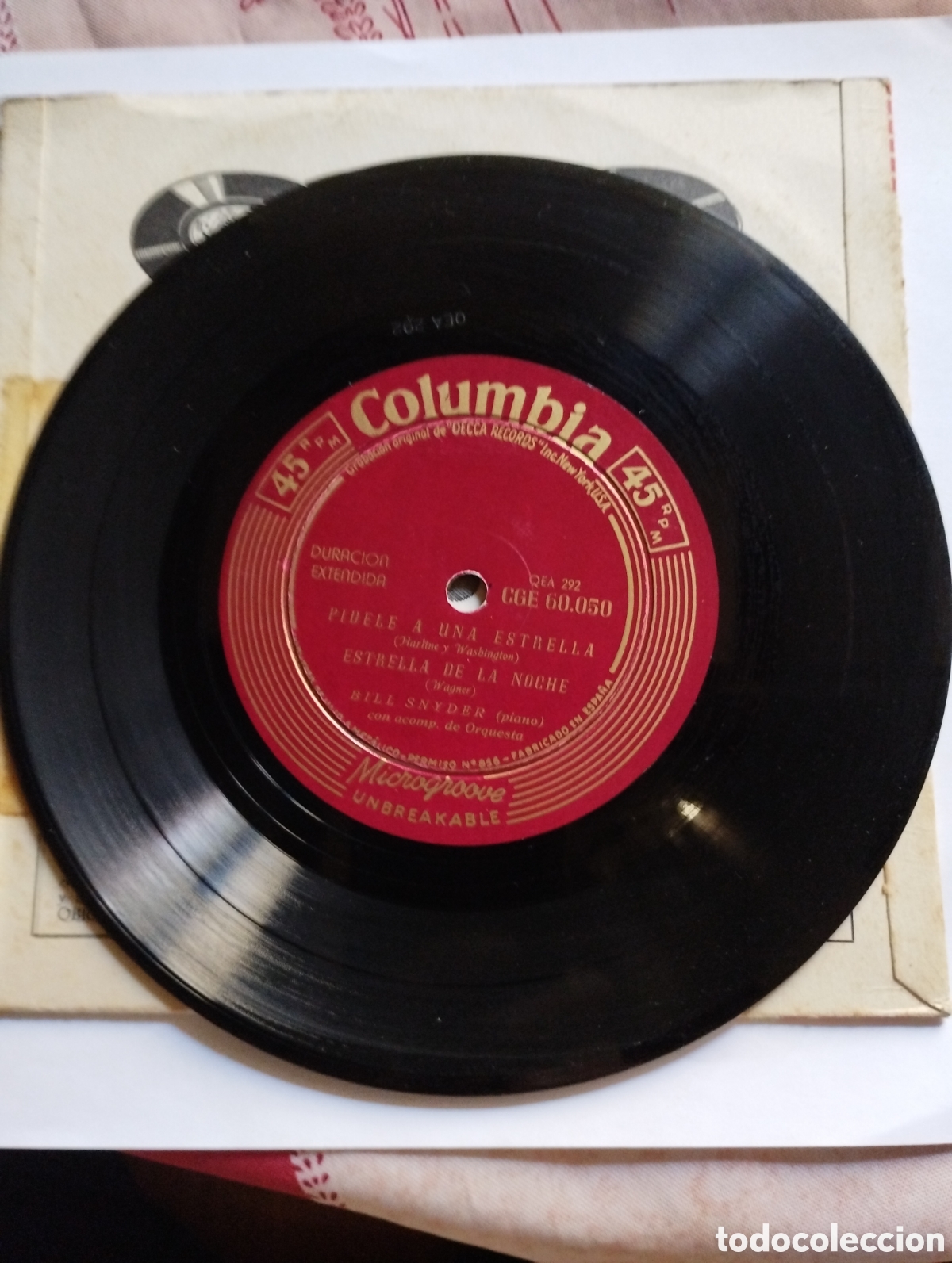 Discos de vinilo: Bill Snyder piano pidele una estrella - Foto 3