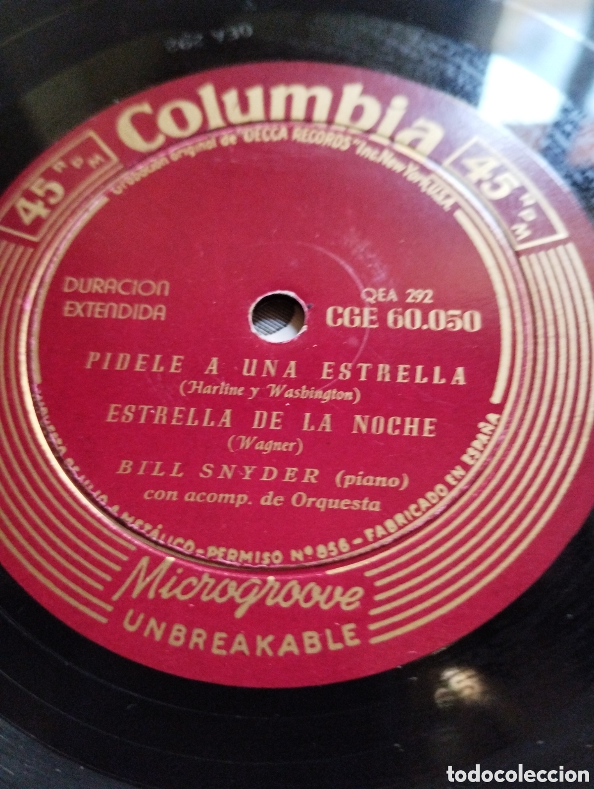 Discos de vinilo: Bill Snyder piano pidele una estrella - Foto 4