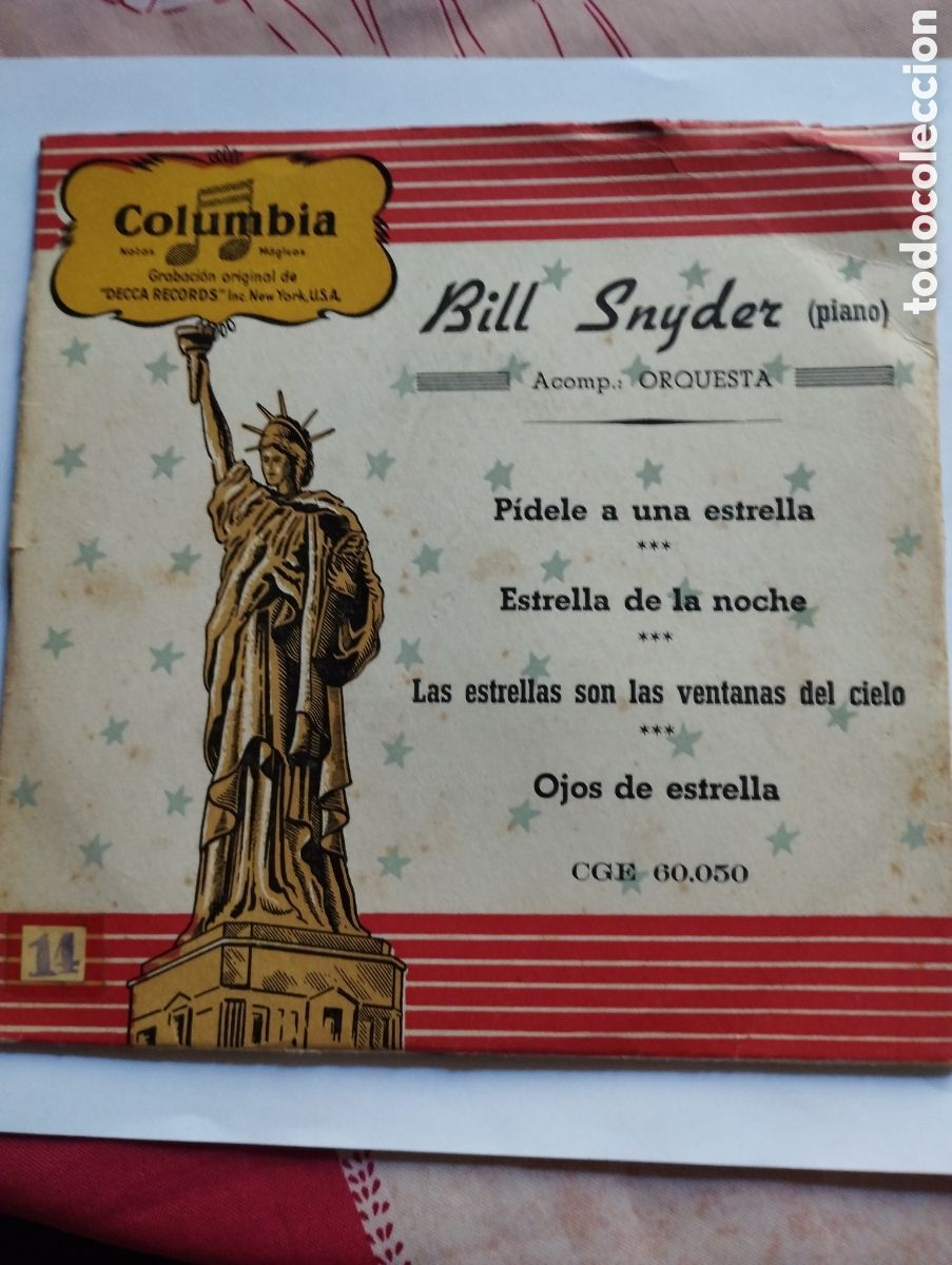 Discos de vinilo: Bill Snyder piano pidele una estrella - Foto 1