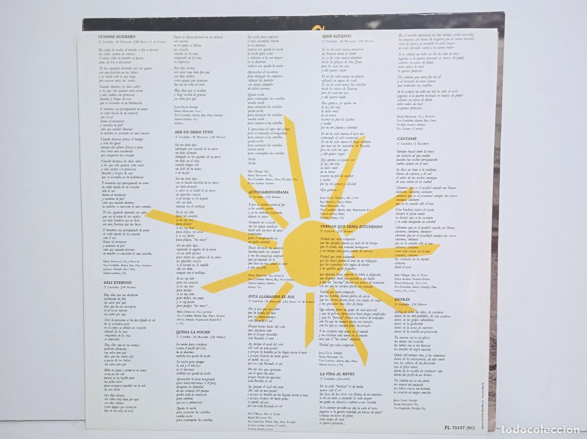 Discos de vinilo: Complices - Esta Llorando El Sol - LP - 1991 - Foto 4