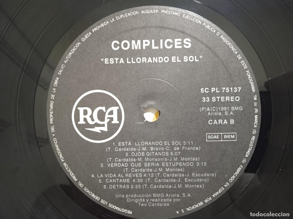 Discos de vinilo: Complices - Esta Llorando El Sol - LP - 1991 - Foto 8