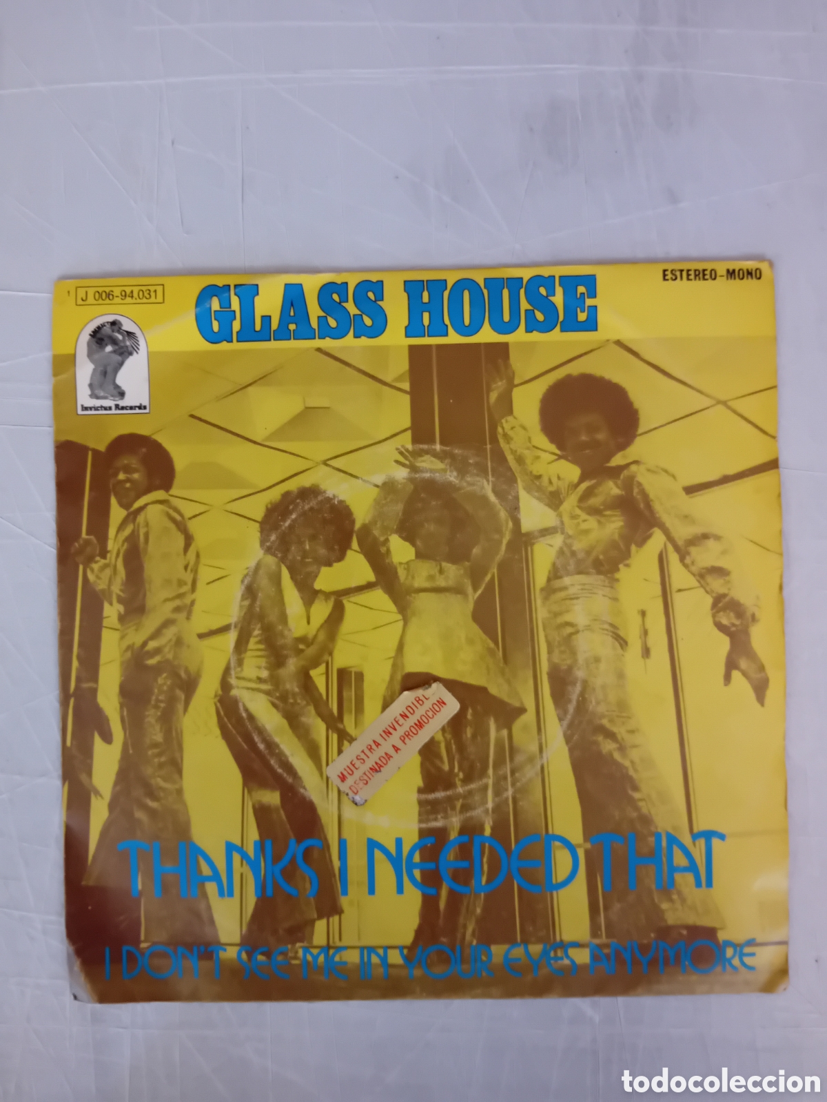 Discos de vinilo: GLASS HOUSE. THANKS I NEEDED THAT - Foto 1