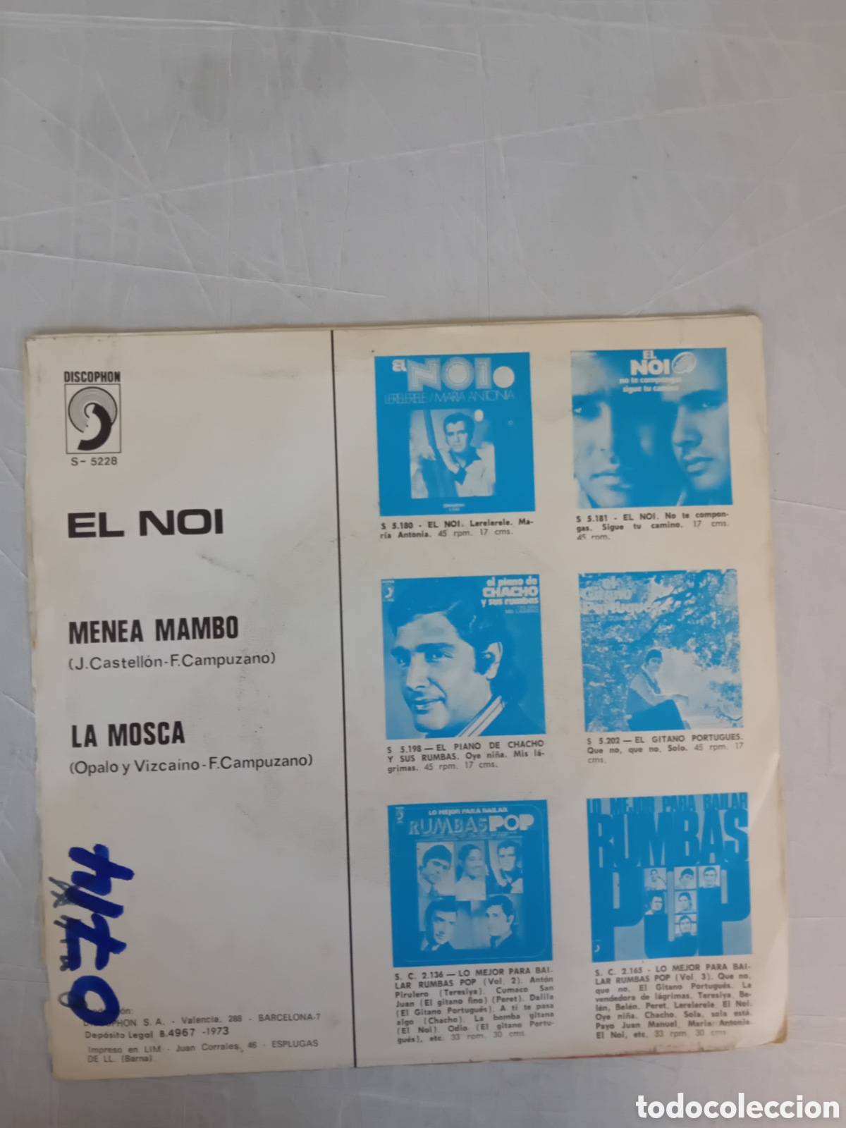 Discos de vinilo: EL NOI. MENEA MAMBO. LA MOSCA - Foto 2