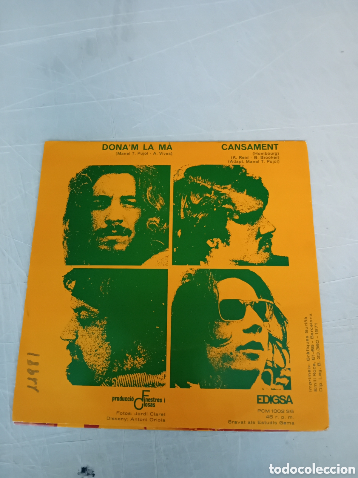 Discos de vinilo: ARRELS. DONAM LA MA. CANSAMENT - Foto 2