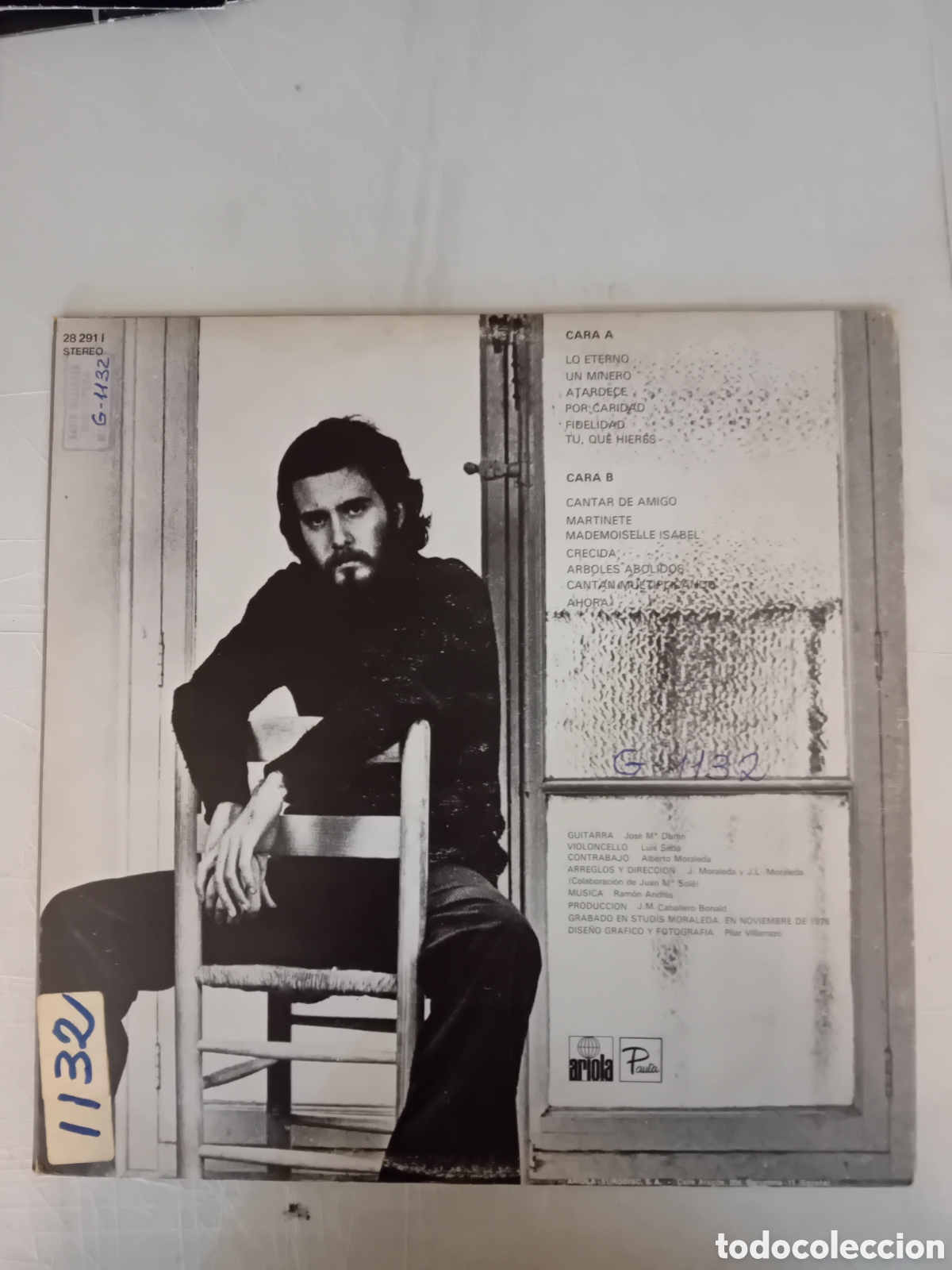 Discos de vinilo: RAMON ANDRES CANTA A BLAS DE OTERO - Foto 2