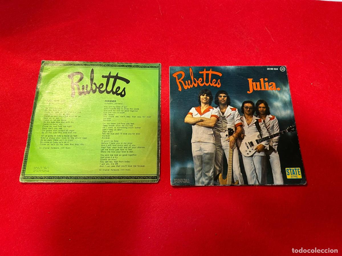 Discos de vinilo: single Rubettes disco Juke Box Jive de 1974 y Julia de 1976 - Foto 2