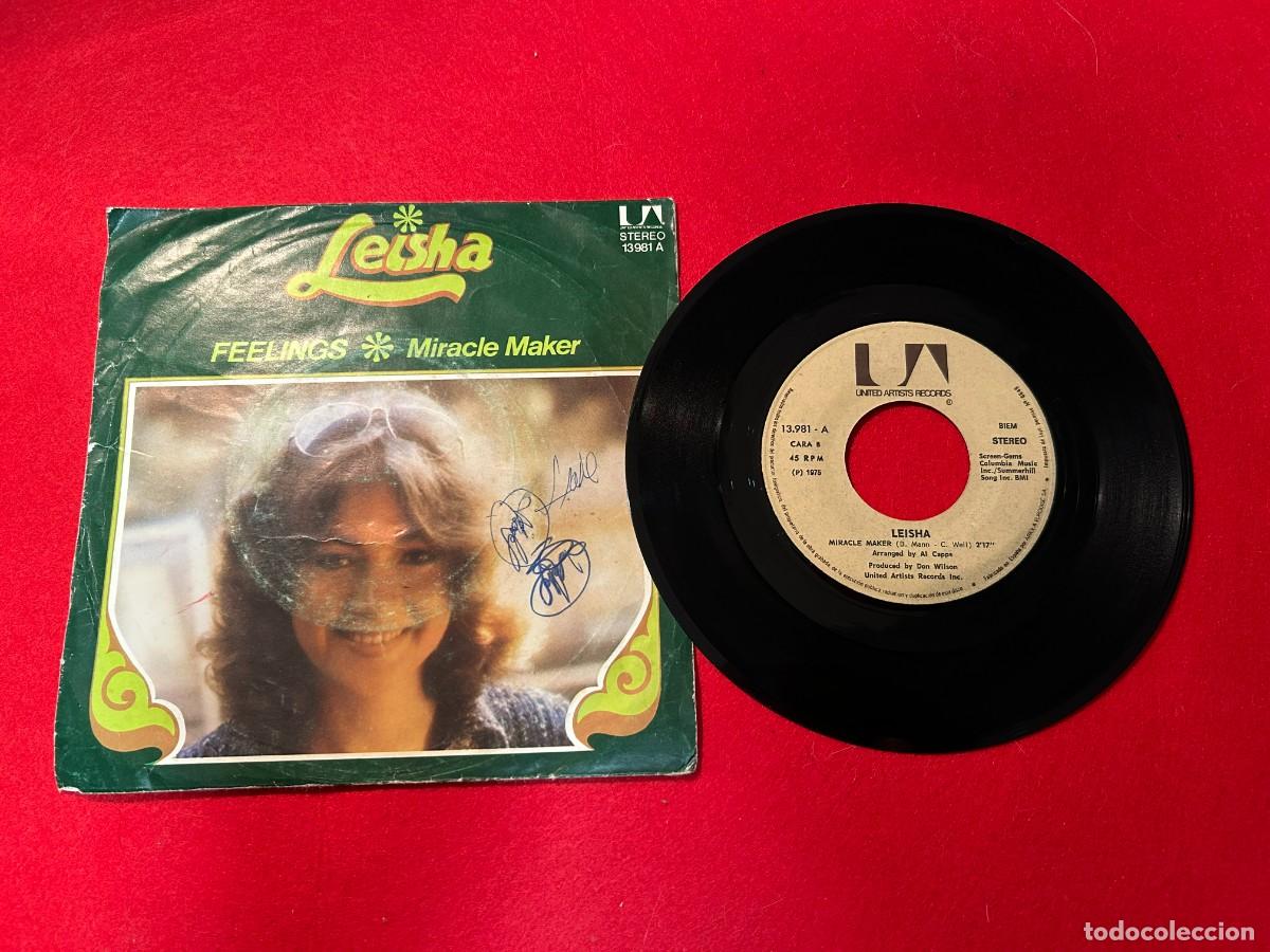 Discos de vinilo: single Leisha Feelings - miracle maker disco 1975 - Foto 1
