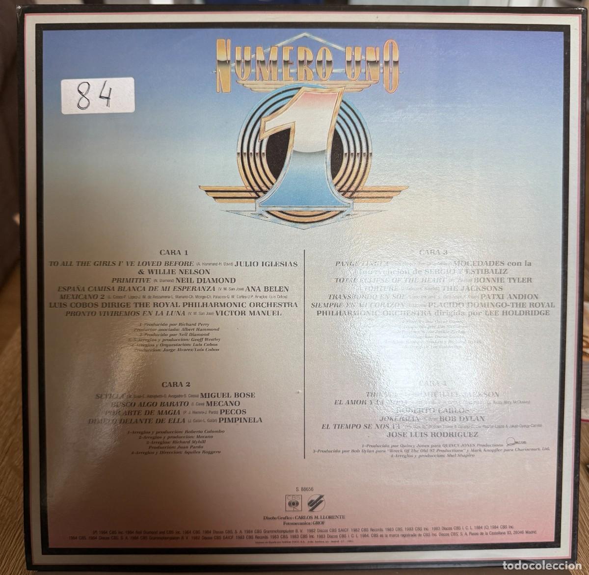 Discos de vinilo: Various &lrm;&ndash; Numero 1. Disco vinilo. Estado vg /vg. 1984 - Foto 2