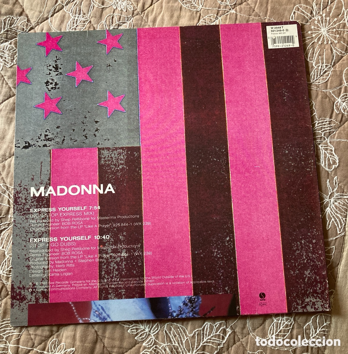 Discos de vinilo: Maxi-Single Madonna Express Yourself - Foto 2