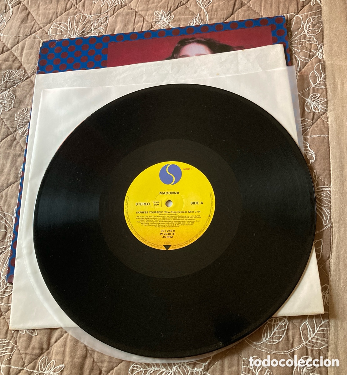 Discos de vinilo: Maxi-Single Madonna Express Yourself - Foto 3