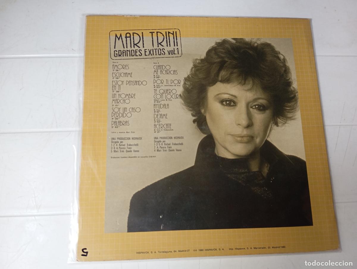 Discos de vinilo: LP MARI TRINI - GRANDES EXITOS VOL. 1 - Foto 2