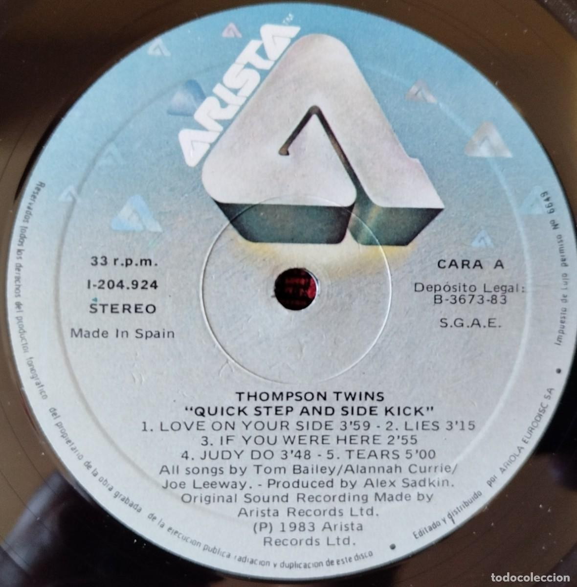 Discos de vinilo: THOMPSON TWINS ** Quick Step & Side Kick ** VINILO LP 1983 - Foto 3