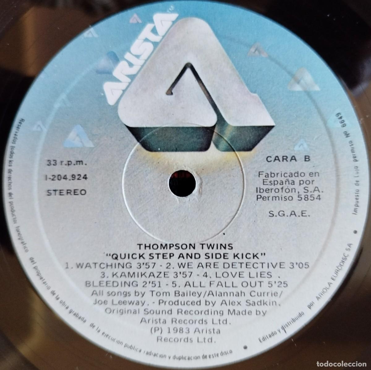 Discos de vinilo: THOMPSON TWINS ** Quick Step & Side Kick ** VINILO LP 1983 - Foto 4