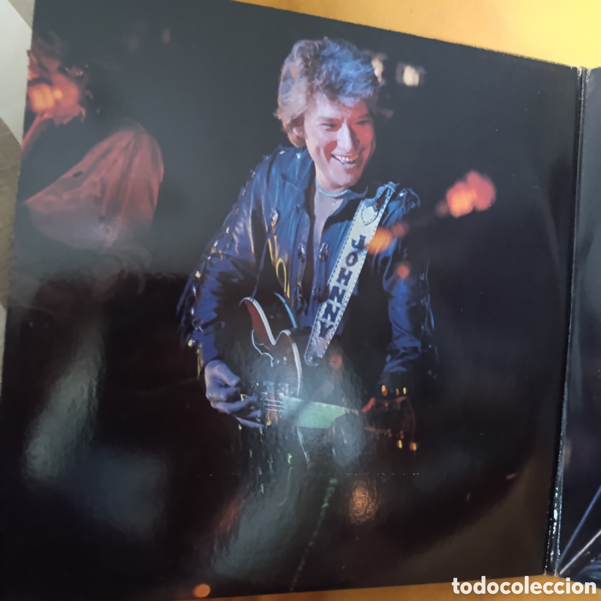 Discos de vinilo: Doble LP,Johnny Hallyday,Live,a&ntilde;o 1981 - Foto 2