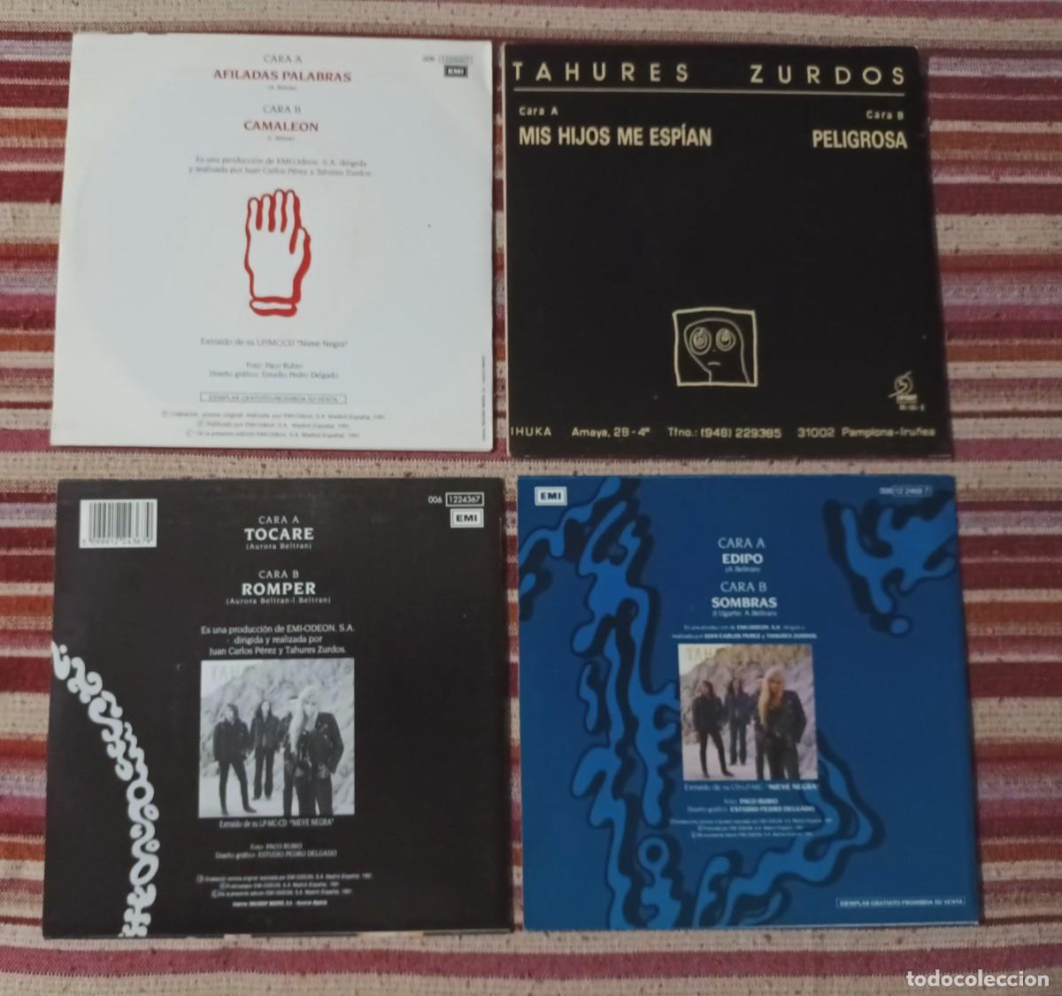 Discos de vinilo: TAHURES ZURDOS - LOTE 7 SINGLES - Foto 2