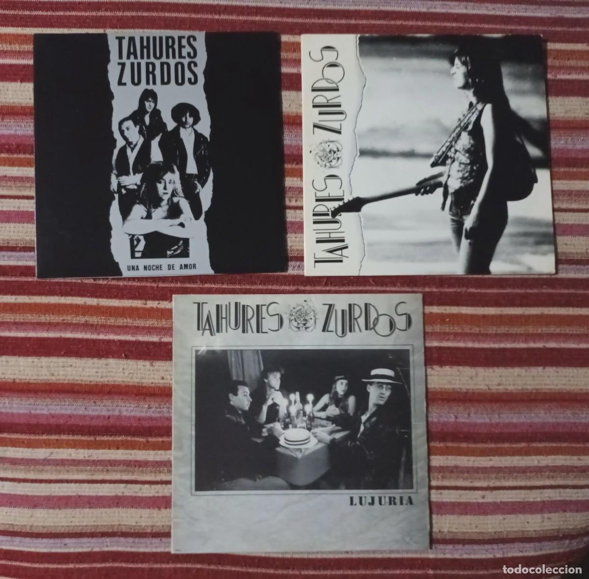 Discos de vinilo: TAHURES ZURDOS - LOTE 7 SINGLES - Foto 3