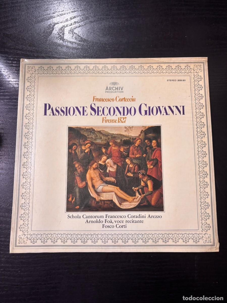 Vinyl records: LP - FRANCESCO CORTECCIA - PASSIONE SECONDO GIOVANNI - ARCHIV PRODUKTION - PRECINTADO
