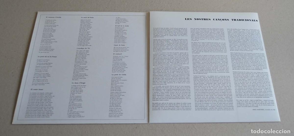 Discos de vinilo: JOAN MANUEL SERRAT - CAN&Ccedil;ONS TRADICIONALS - Foto 3
