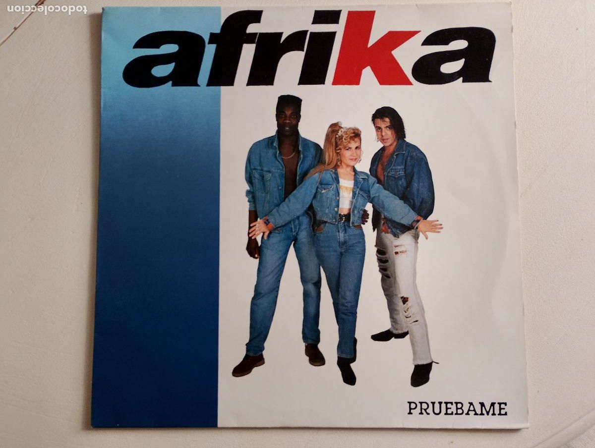 Discos de vinilo: Afrika &lrm;&ndash; Pru&eacute;bame Spain 1992 Electronic, Pop Synth-pop - Foto 1