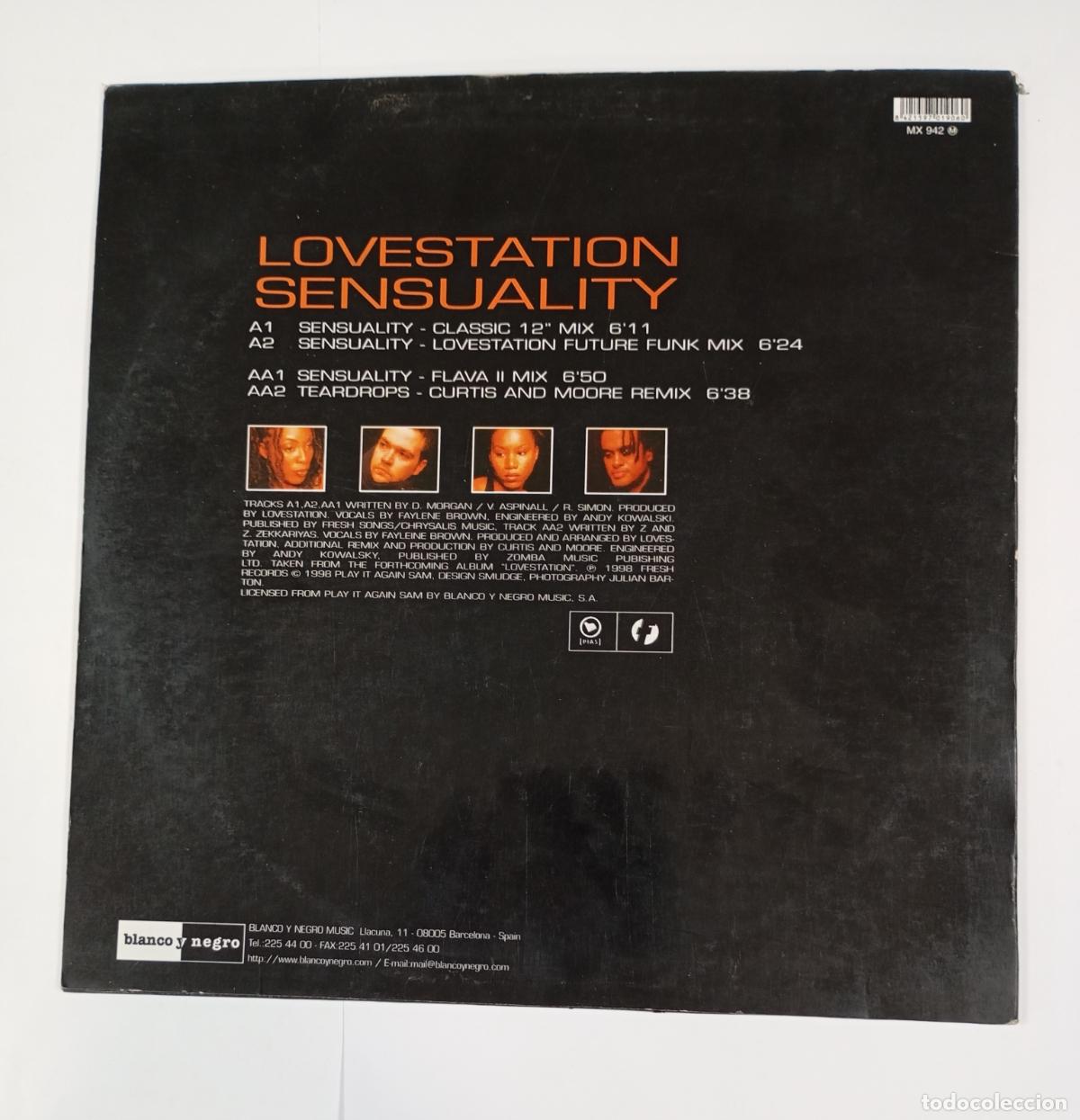 Discos de vinilo: LOVESTATION. SENSUALITY. MAXI-SINGLE. TDKDA80 - Foto 2