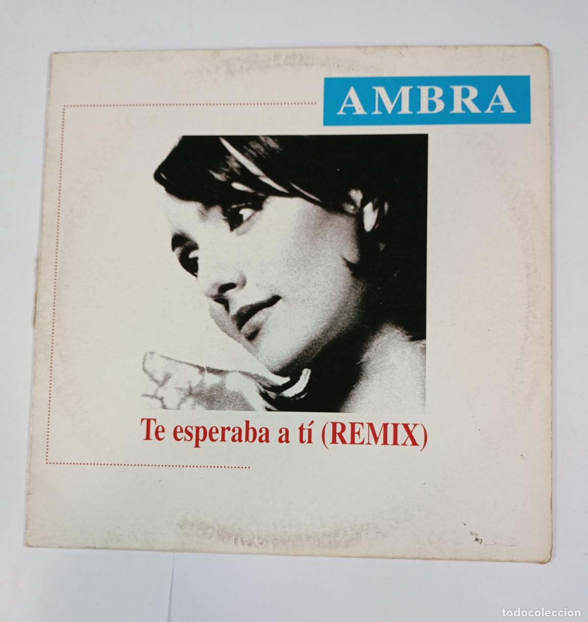 Discos de vinilo: AMBRA. TE ESPERABA A T&Iacute;. REMIX. MAXI-SINGLE. TDKDA80 - Foto 1