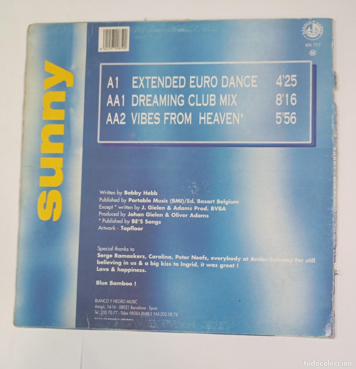 Discos de vinilo: BLUE BAMBOO. SUNY. MAXI-SINGLE. TDKDA78 - Foto 2