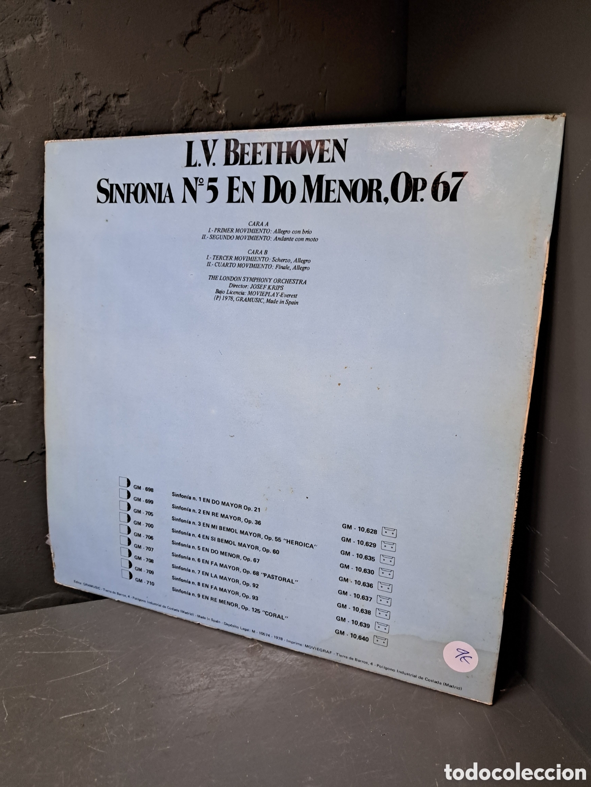 Discos de vinilo: Beethoven. Sinfon&iacute;a N5 en do menor, op67 - Foto 2