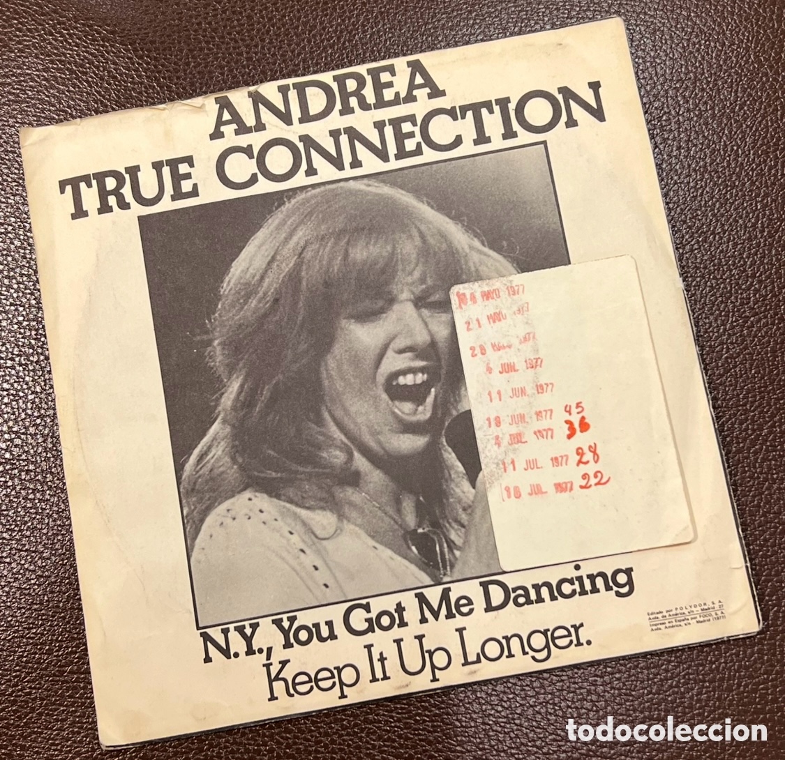 Discos de vinilo: Disco Vinilo Single. Andra True Conection. &ldquo;N. Y., You Got Me Dancing&rdquo;. 1977. - Foto 2