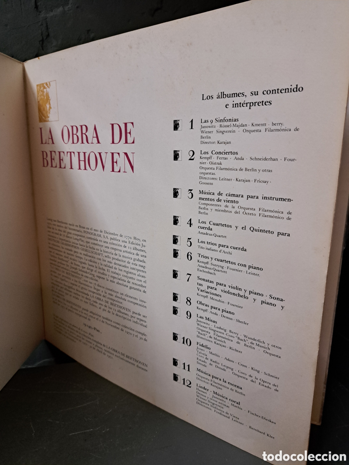 Discos de vinilo: Beethoven especial bicentenario 2 lps - Foto 3