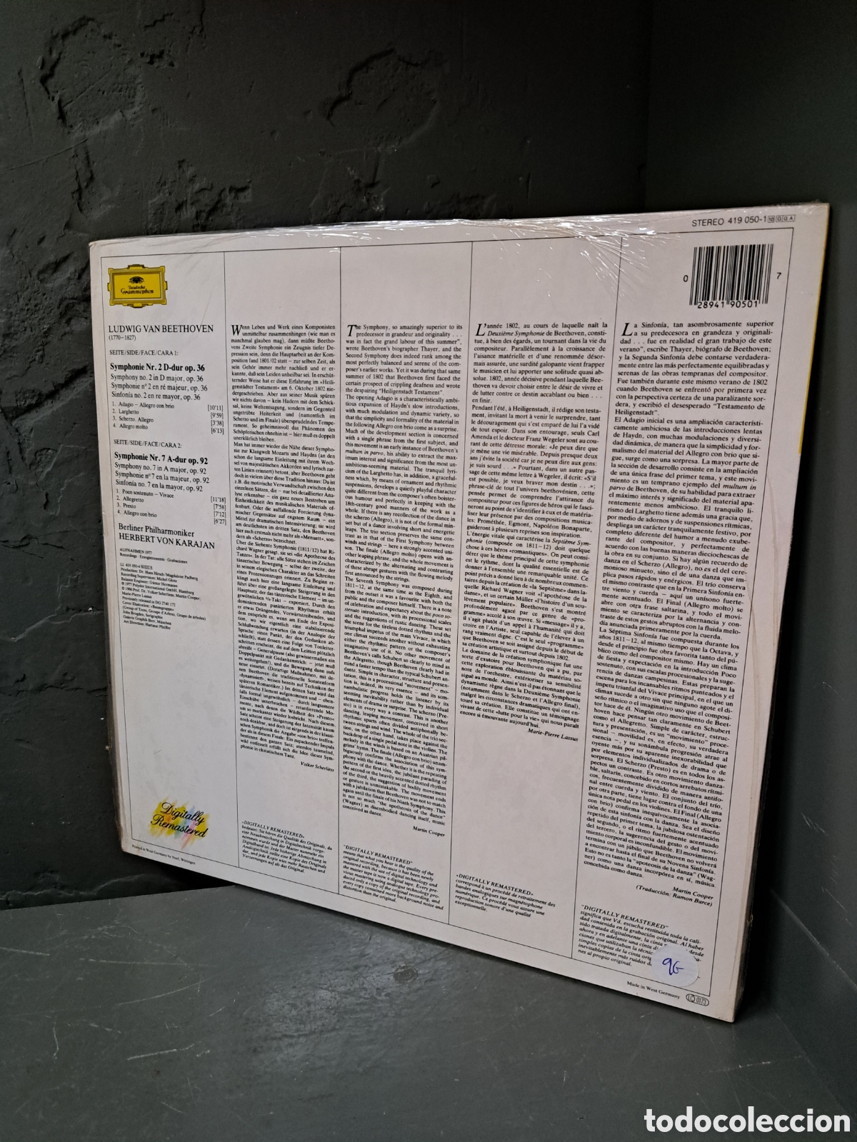 Discos de vinilo: Beethoven Symphonies Nos. 2 & 7 - Foto 2
