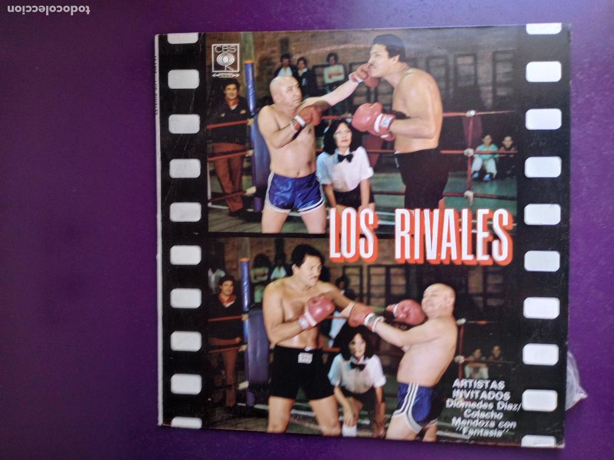 Disques de vinyle: Los Rivales &lrm;&ndash; Campeones! - LP CBS 1980 COLOMBIA - SALSA, VALLENATO, DIOMEDES DIAZ, COLACHO MENDOZA
