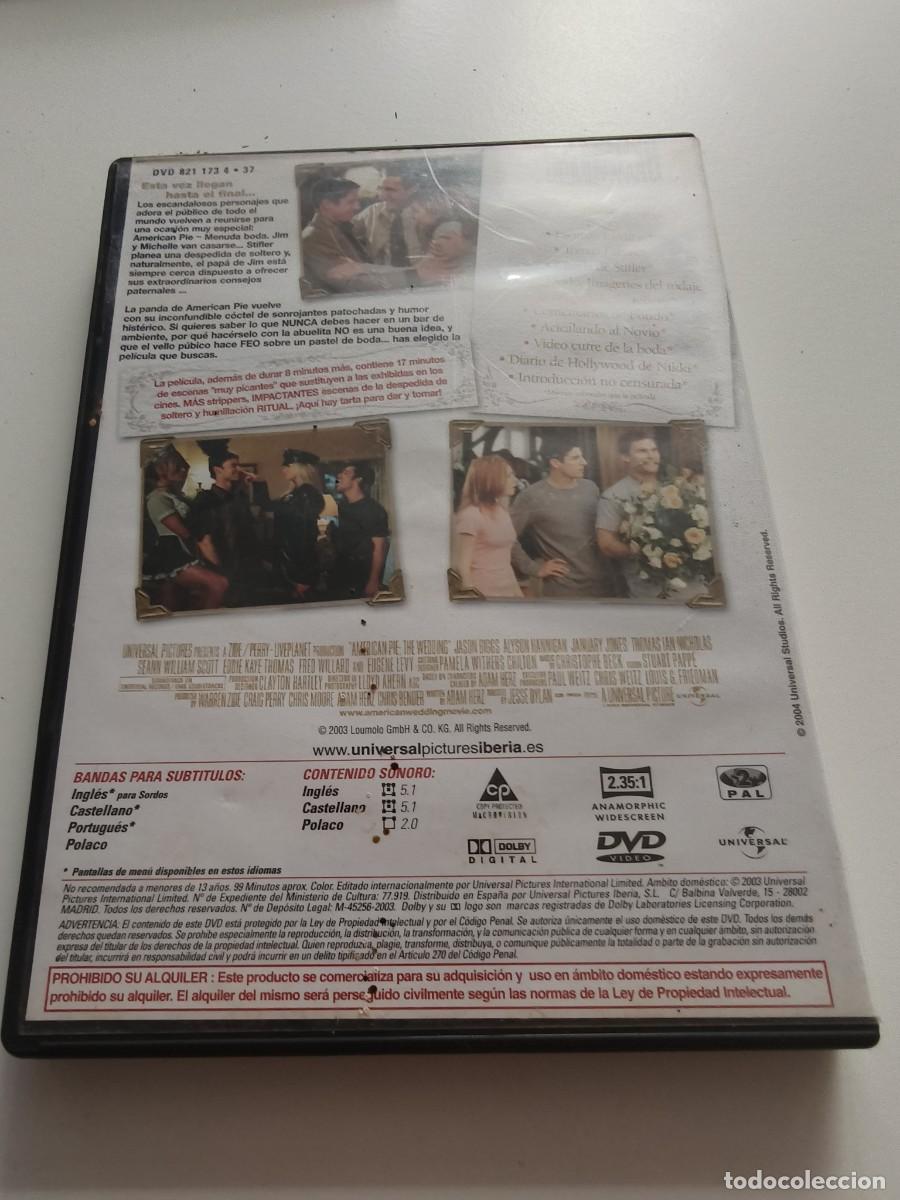 Discos de vinilo: DVD - AMERICAN PIE , MENUDA BODA - LEER CONDICIONES DE VENTA - Foto 2