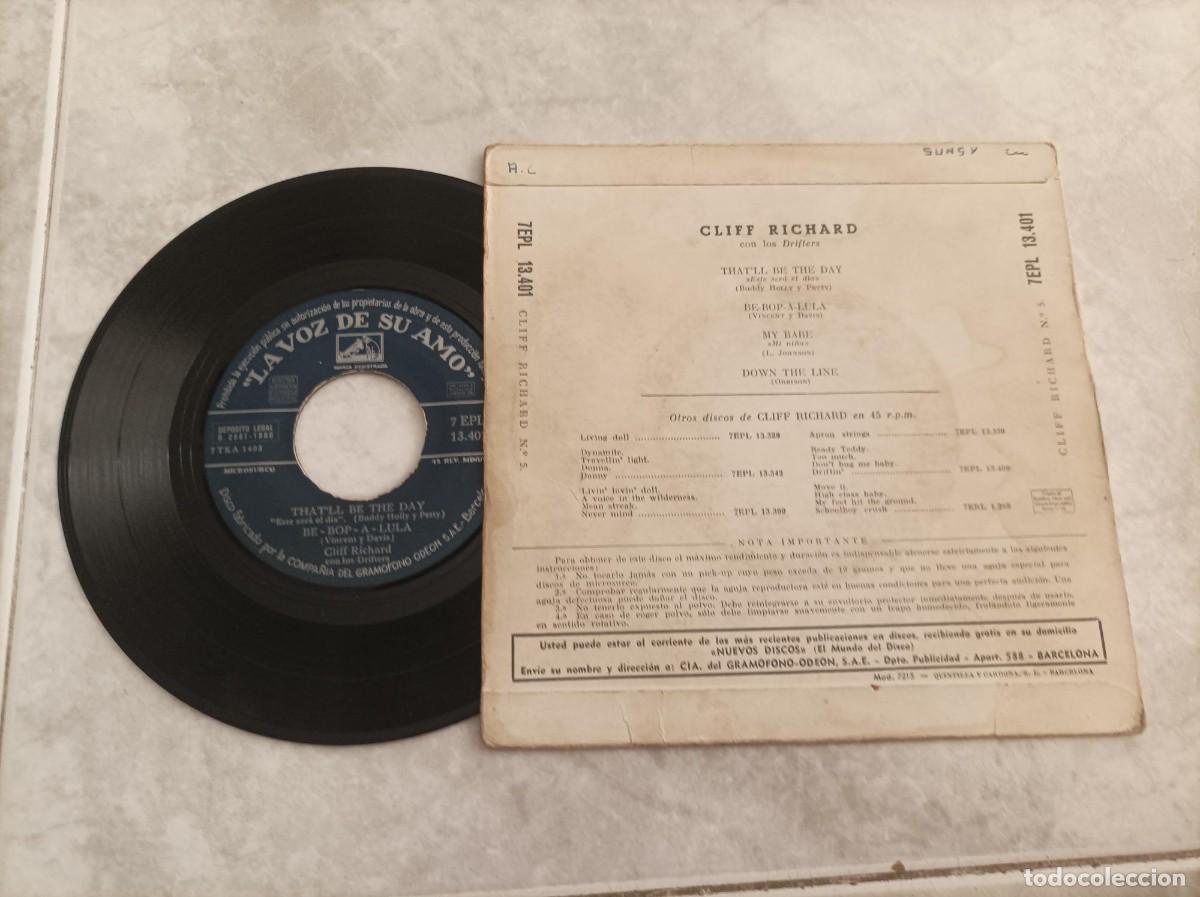 Discos de vinilo: Cliff Richard ep numero 5 - Foto 2