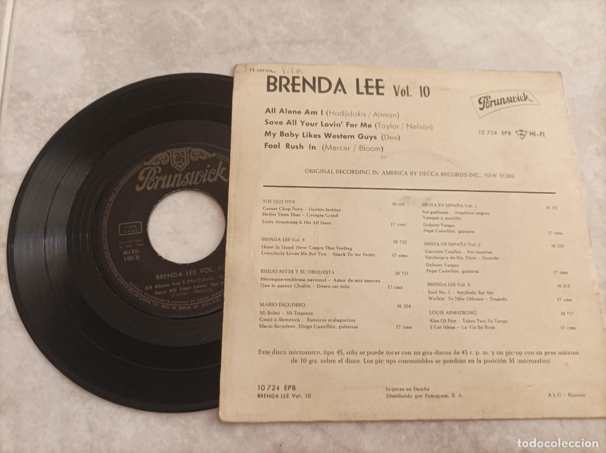 Discos de vinilo: Brenda Lee ep -ojo leer- - Foto 2
