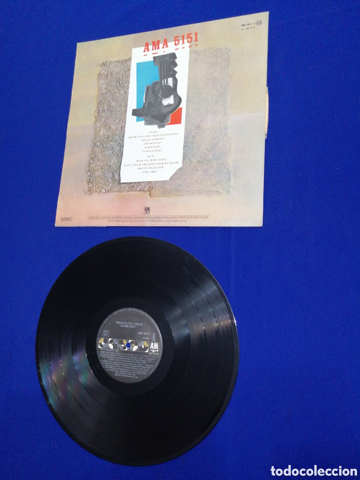 Discos de vinilo: INMACULATE FOOLS - DUMB POET - AM RECORDS 1987 - Foto 10