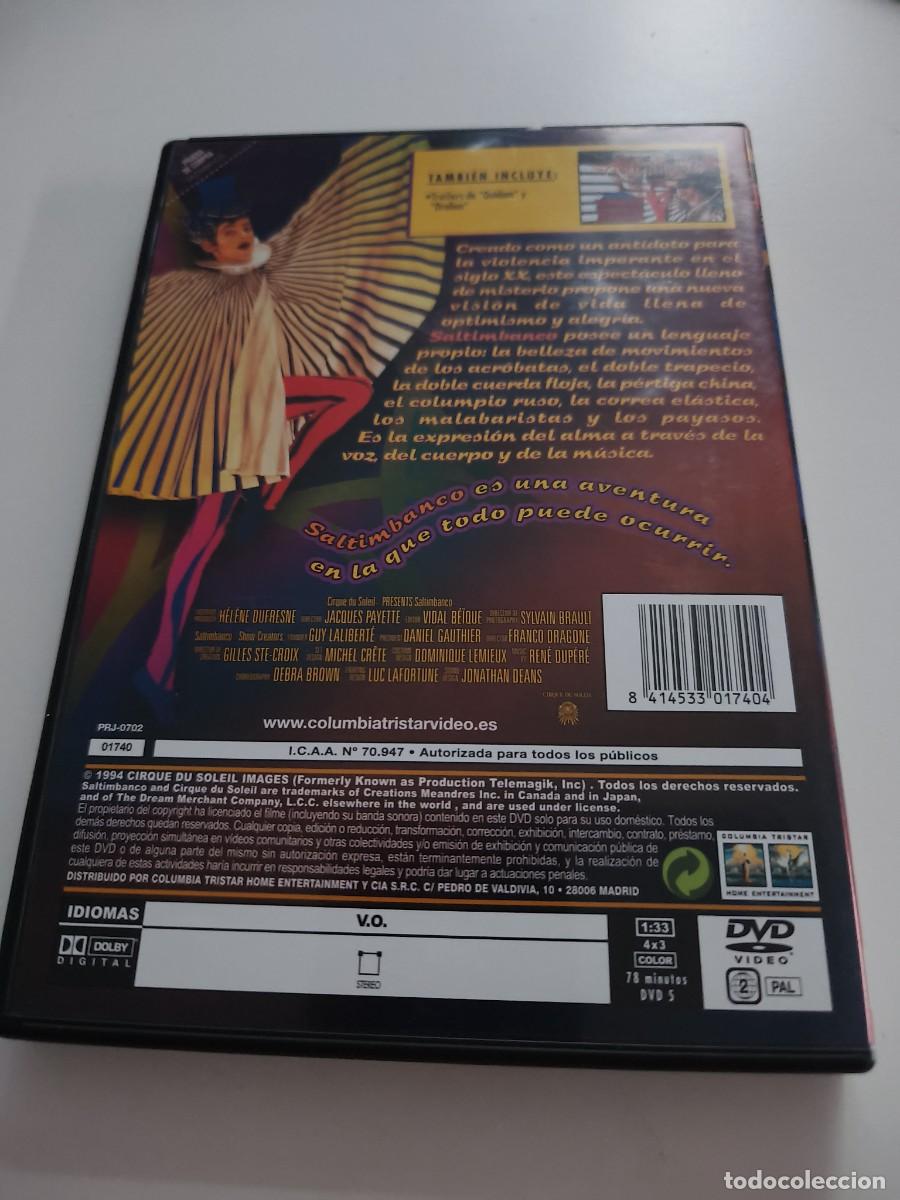Discos de vinilo: DVD - CIRCO DEL SOL - SALTIMBANCO - LEER CONDICIONES DE VENTA - Foto 2