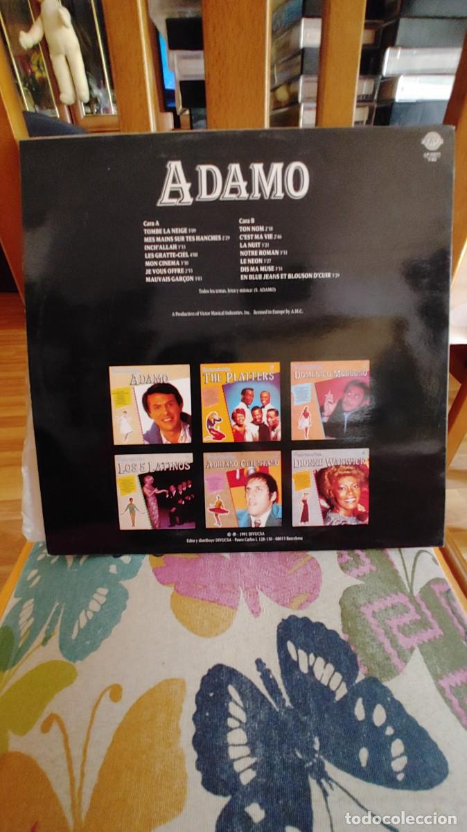 Discos de vinilo: ADAMO-LP INOLVIDABLES-BUEN ESTADO - Foto 2