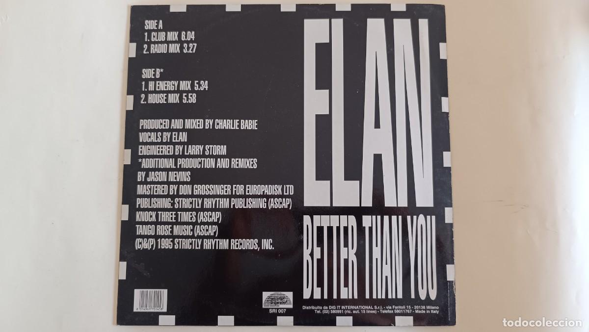 Discos de vinilo: Elan &ndash; Better Than You - Foto 2