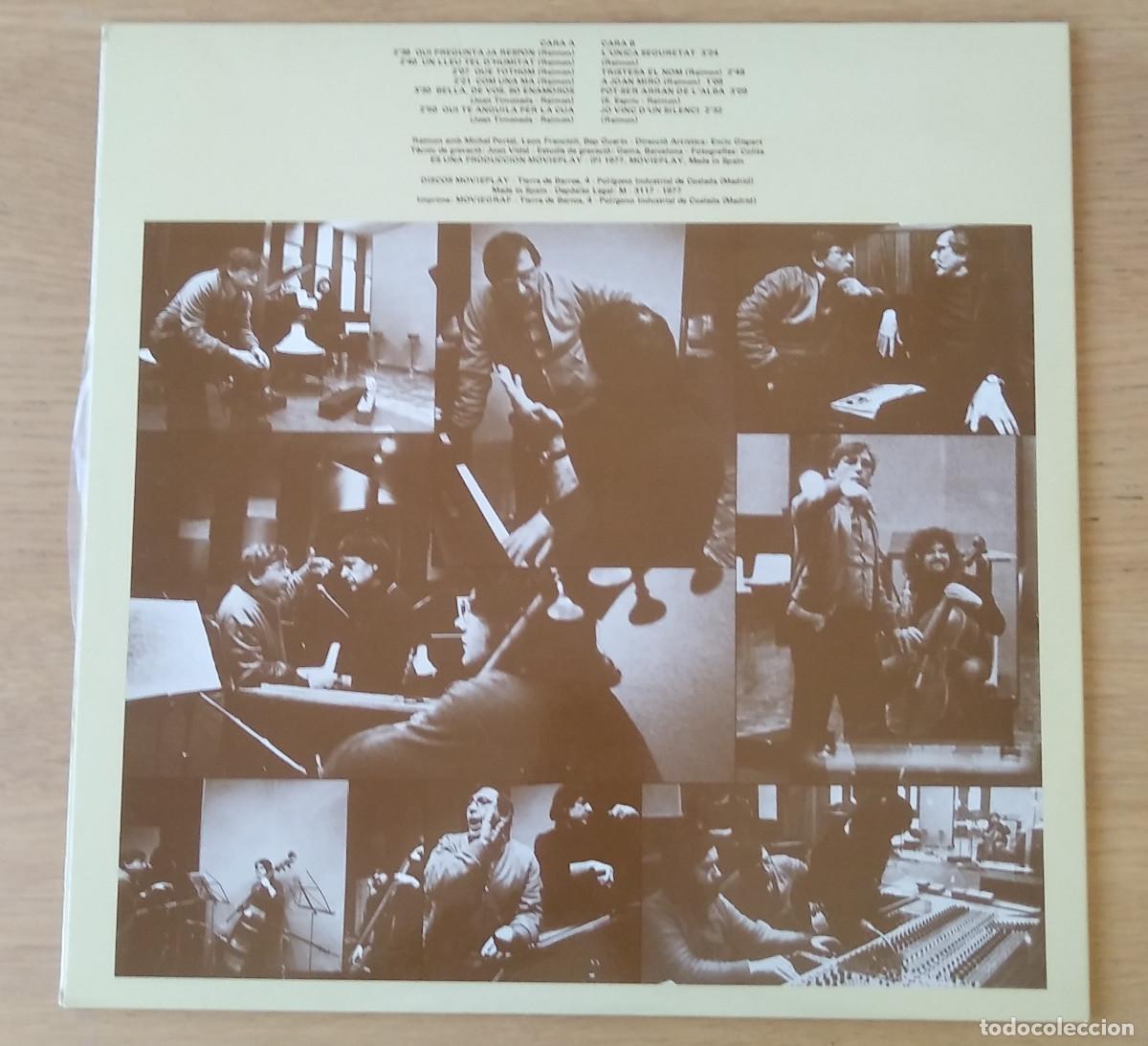 Discos de vinilo: RAIMON : &rdquo;LLIURAMENT DEL CANT&rdquo; LP VINILO 1977 - FOLK - Foto 2