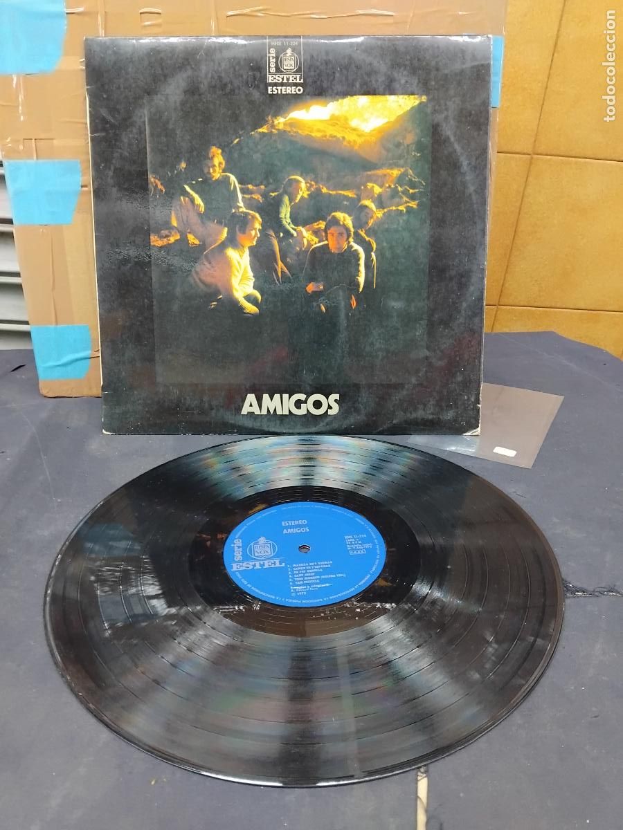 Discos de vinilo: AMIGOS - ROCK PROGRESIVO - LP HISPAVOX 1972. - Foto 2