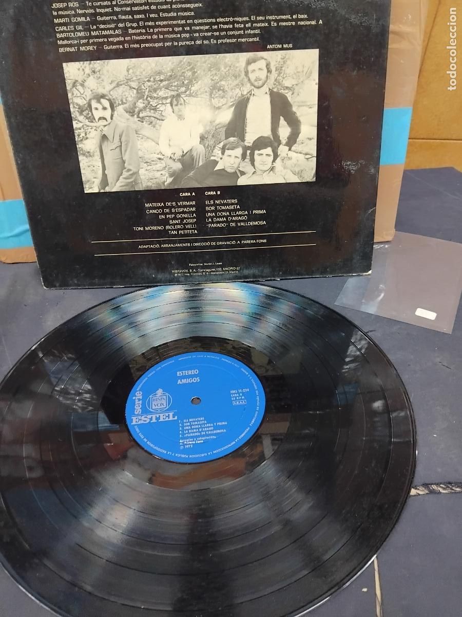 Discos de vinilo: AMIGOS - ROCK PROGRESIVO - LP HISPAVOX 1972. - Foto 3