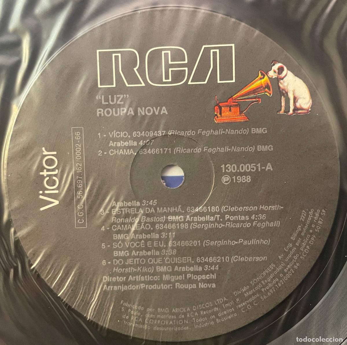 Discos de vinilo: ROUPA NOVA / LUZ (LP RCA 1988) BRASIL - Foto 6