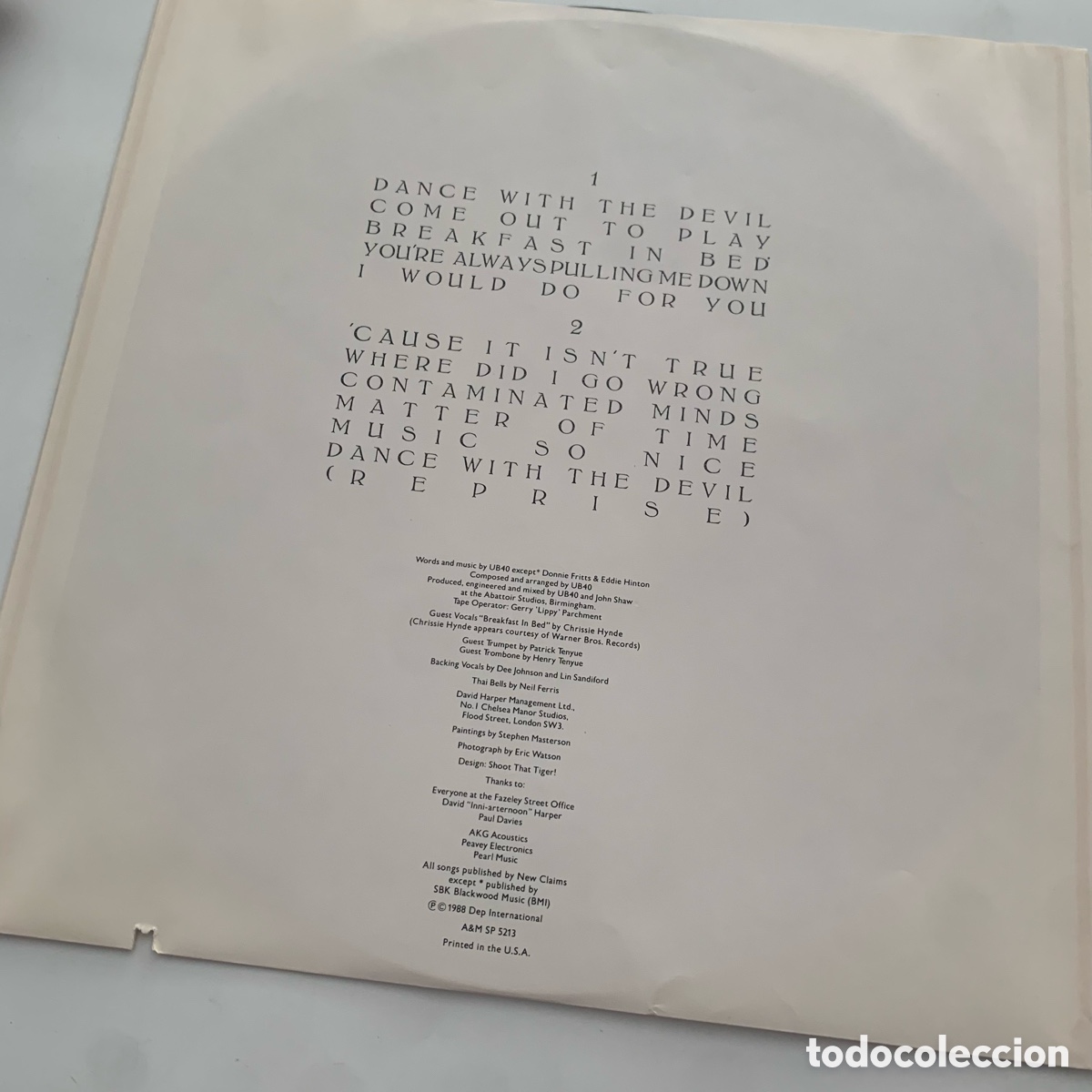 Discos de vinilo: lp ub40 edicion USA de 1988 - Foto 5