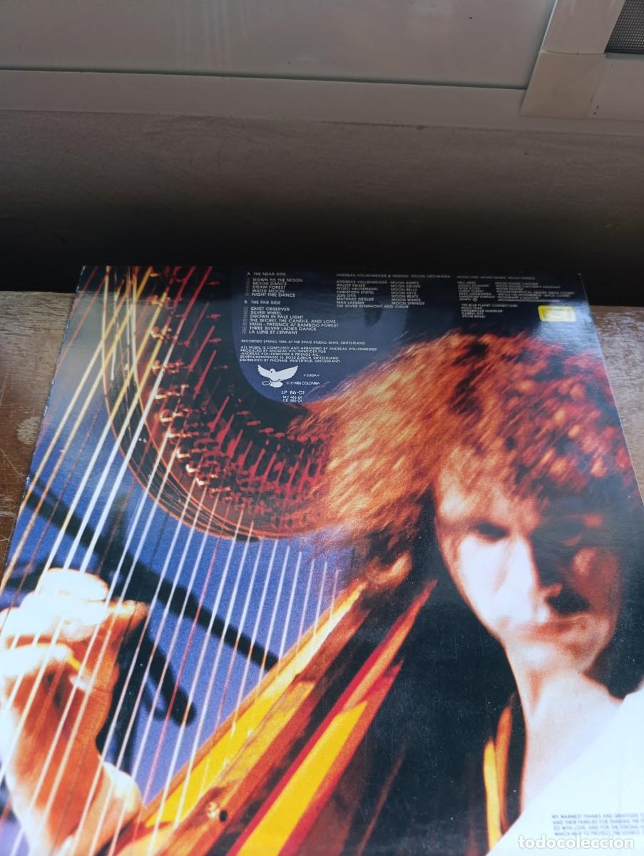 Discos de vinilo: Disco de vinilo LP Andreas Vollenweider &ndash; Down To The Moon - Foto 3